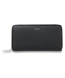 Ungrid(アングリッド)/ アングリッド Ungrid 財布 長財布 マイクロファイバー パイピング レディース ラウンドファスナー LONG WALLET 52590W/ブラック