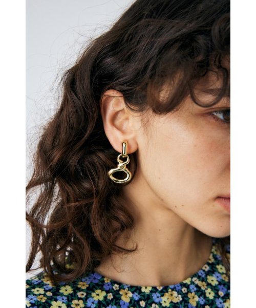 moussy(マウジー)/TWISTED CHUNK CLIP EARRINGS/GLD
