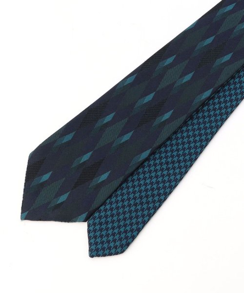 ダイヤ/千鳥 リバーシブルネクタイ ダイヤ/千鳥