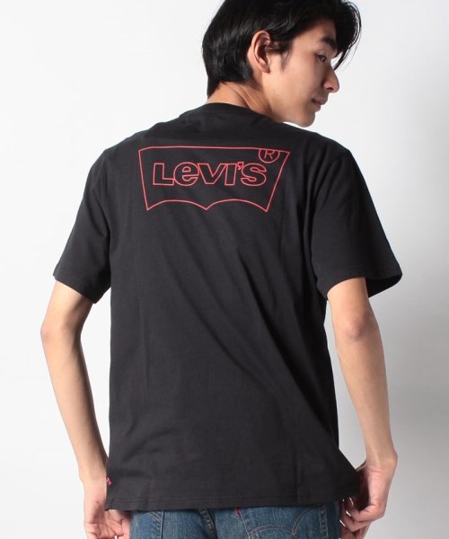 LEVI’S OUTLET(リーバイスアウトレット)/SS RELAXED FIT TEE CORE+ OUTLINE CAVIAR/ブラック