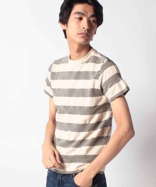 LEVI’S OUTLET(リーバイスアウトレット)/1960'S JACQUARD TEE PIANO KEY BLACK AND/ブラック