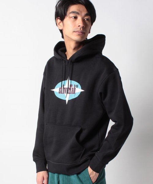 LEVI’S OUTLET(リーバイスアウトレット)/RELAXED GRAPHIC PO SILVERTAB STAR HOODIE/ブラック