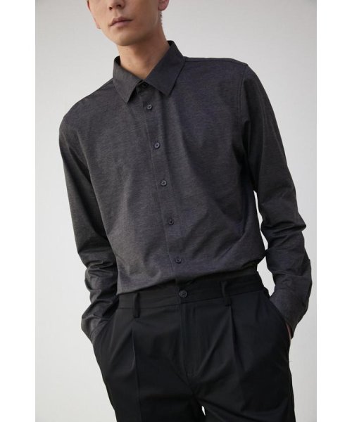 AZUL by moussy(アズールバイマウジー)/SLIM FIT STRETCH SHIRT/BLK