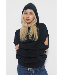 LAGUA GEM(ラグアジェム)/SLEEVE HOLE HOODIE/BLK