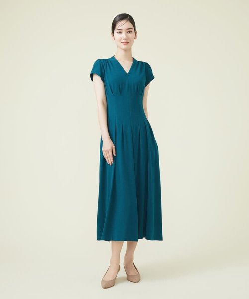 Sybilla(シビラ)/タッキングデザインドレス/グリーン