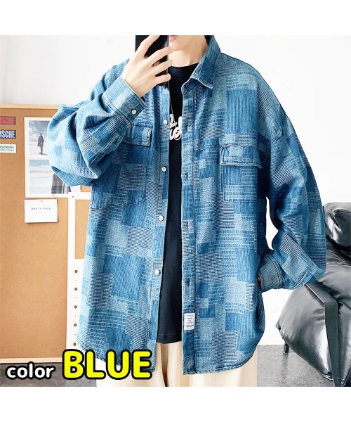 セール メンズファッション 韓国風 長袖 カジュアルシャツ モダンシャツ ボタンダウン 春夏秋冬 B系 ストリート系 Yシャツ かっこいい かわいい マウマウ ファッション Mowmow Fashion Magaseek