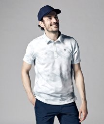 Munsingwear(マンシングウェア)/SUNSCREENグラデーションプリント半袖シャツ(UV CUT(UPF15)/吸汗速乾/遮熱/クーリング(効果)【アウトレット/グレー