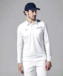 Munsingwear(マンシングウェア)/MOTION3Dジャカード長袖シャツ(UV CUT(UPF15)/吸汗速乾)【アウトレット】/ホワイト