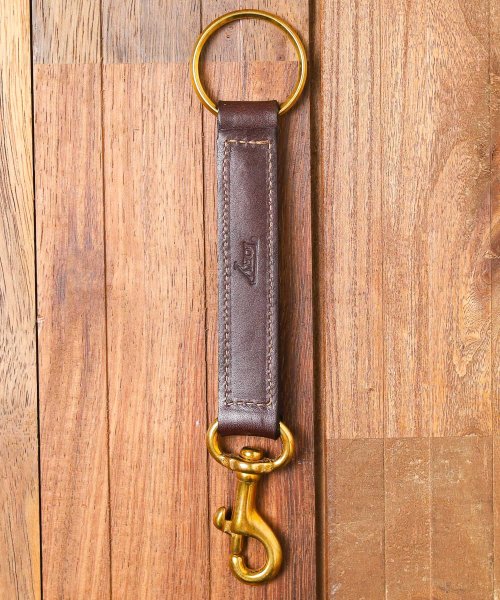 ar/mg(エーアールエムジー)/【W】【US－TL－1819】【it】【TL】【TORY LEATHER】KEY FOB WITH SNAP/ブラウン