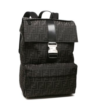 FENDI/フェンディ リュックサック バックパック フェンディネス FFモチーフ ブラック メンズ FENDI 7VZ066 AG0M F0NPN バッグ/505145737