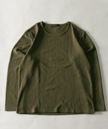 Nylaus/T/C ワッフル クルーネック ロングTシャツ/505145962