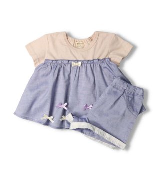 Kids Zoo/【子供服】 kid´s zoo (キッズズー) チュニックTシャツ・ショートパンツセット 80cm，90cm W40704/505146008