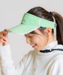 LANVIN SPORT(ランバン スポール)/【25周年】ロゴプリントバイザー【UV】【アウトレット】/グリーン