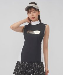 LANVIN SPORT(ランバン スポール)/【WEB限定】ロゴモックネックノースリーブシャツ【吸汗/UV/ECO】【アウトレット】/ブラック