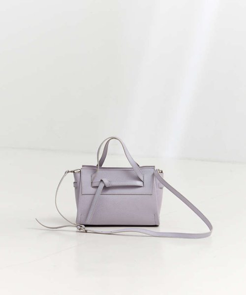 Knoty/レザーベルテッドトートBAG(mini) 0背胴