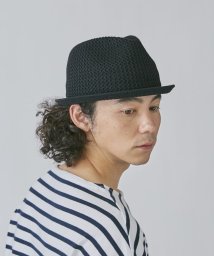 OVERRIDE(OVERRIDE)/OVERRIDE  OGC MESH KNIT FEDORA/ブラック