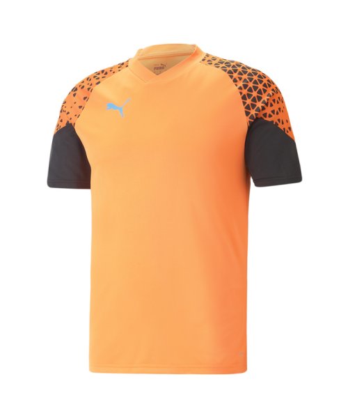 PUMA(プーマ)/メンズ サッカー INDIVIDUALCUP トレーニング 半袖 シャツ/ULTRAORANGE-PUMABLACK