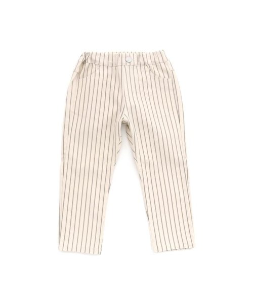 apres les cours(アプレレクール)/総柄ツイル/7days Style pants  10分丈/ストライプ柄