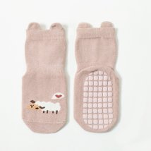 BACKYARD FAMILY(バックヤードファミリー)/キッズ ソックス 滑り止め sesocks22/ピンク