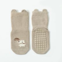 BACKYARD FAMILY(バックヤードファミリー)/キッズ ソックス 滑り止め sesocks22/モカ