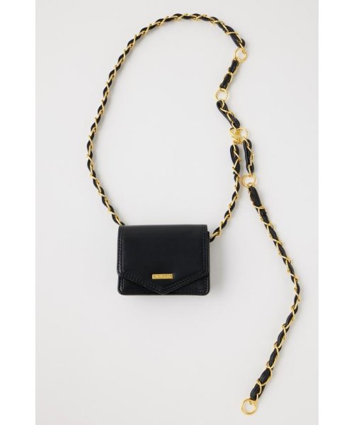 moussy(マウジー)/CHAIN BELT MINI バッグ/BLK