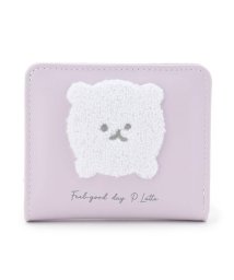 PINK-latte(ピンク　ラテ)/もこもこ犬モチーフミニ財布/ライトパープル（081）