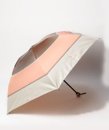 LANVIN Collection(umbrella)(ランバンコレクション（傘）)/LANVIN COLLECTION（ランバンコレクション） 折りたたみ傘【先染めツイル】/ピーチ