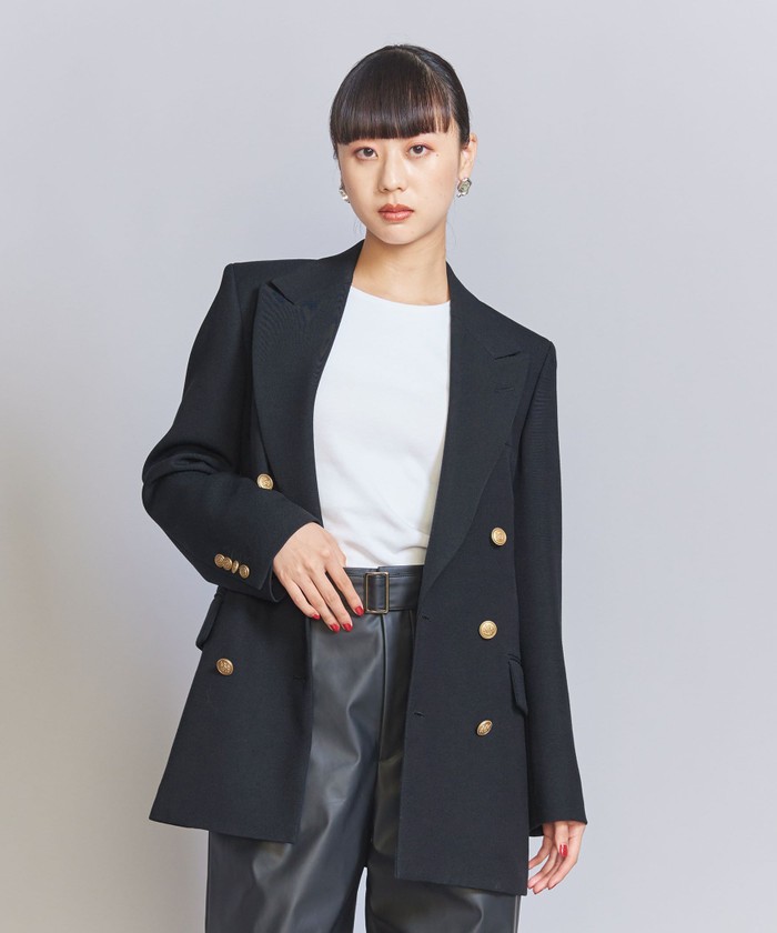 United Arrows Woman パフスリーブジャケット ネイビー 3623区