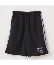 repipi armario(レピピアルマリオ)/REPIPI ハーフパンツ/ブラック×パープル