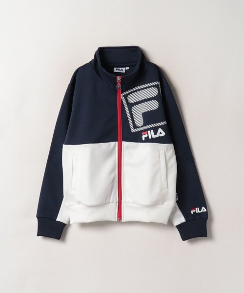 FILA（kids）(フィラ（キッズ）)/【ラン】バイカラー フルジップジャケット キッズ/ネイビー