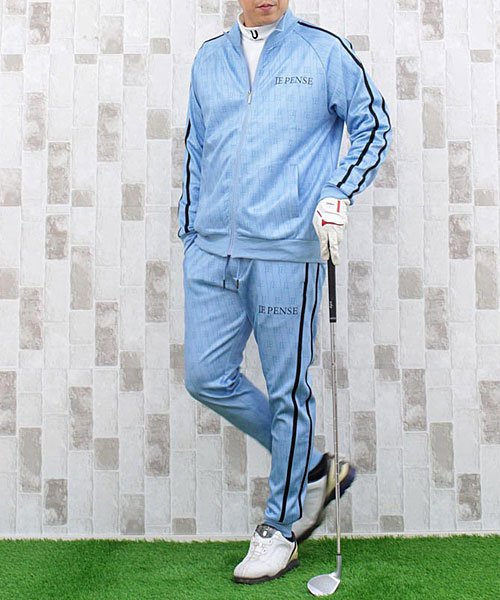 ゴルフ セットアップ メンズ 上下セット ゴルフウェア ビッグロゴ ゴルフパンツ ジップアップ ジャケット パーカー ジョガーパンツ 秋冬 春夏 