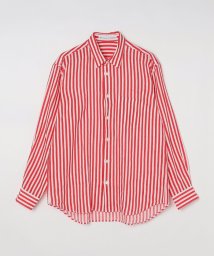 SHIPS MEN(シップス　メン)/BATEAUX DE SHIPS: リネン レギュラーカラーシャツ/レッド
