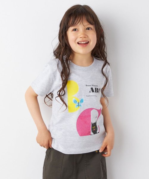 SHIPS any WOMEN(シップス　エニィ　ウィメン)/【SHIPS any別注】BRUNO MUNARI: プリント Tシャツ ◇/ライトグレー