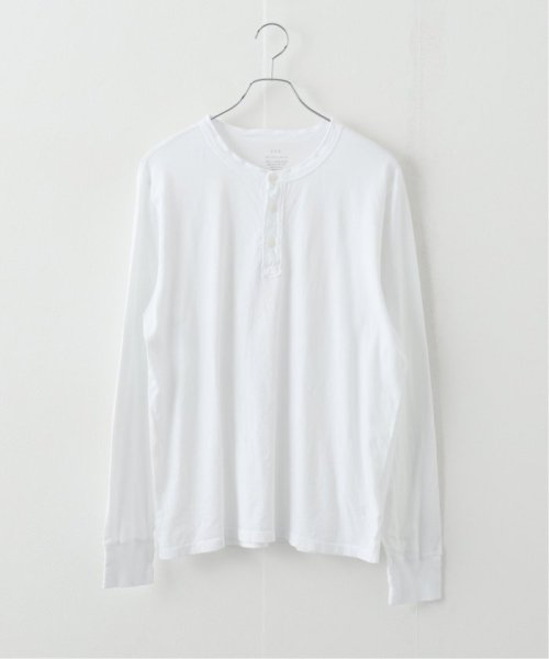 SAVE KHAKI(セイブカーキ)/SAVE KHAKI UNITED L/S SUPIMA JERSEY HENLEY/ホワイト