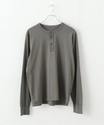 SAVE KHAKI(セイブカーキ)/SAVE KHAKI UNITED L/S SUPIMA JERSEY HENLEY/グリーンE