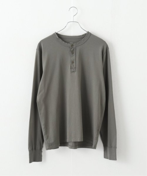 SAVE KHAKI(セイブカーキ)/SAVE KHAKI UNITED L/S SUPIMA JERSEY HENLEY/グリーンE