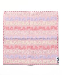 FILA towel(フィラ　タオル)/総柄 タオルハンカチ/ピンク