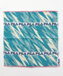 FILA towel(フィラ　タオル)/グラフィック柄 タオルハンカチ/ブルー