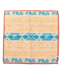 FILA towel(フィラ　タオル)/ノルディック柄 タオルハンカチ/イエロー