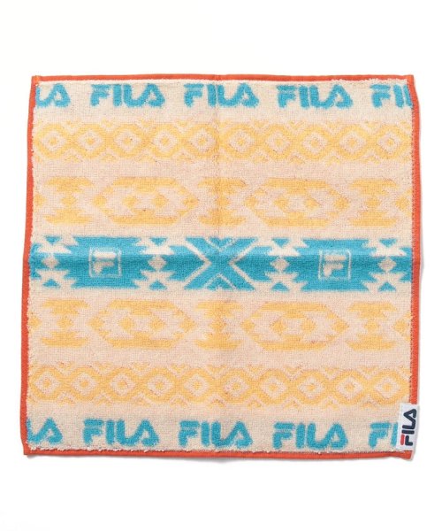 FILA towel(フィラ　タオル)/ノルディック柄 タオルハンカチ/イエロー
