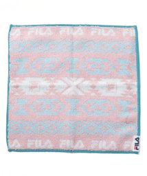 FILA towel(フィラ　タオル)/ノルディック柄 タオルハンカチ/ピンク