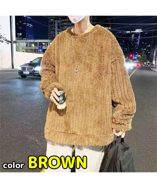 MOWMOW FASHION/メンズファッション 韓国風 ニット ボアセーター クルーネック あたたかい 大学生 秋冬 防寒 通学用 通勤用 かっこいい かわいい/505152134