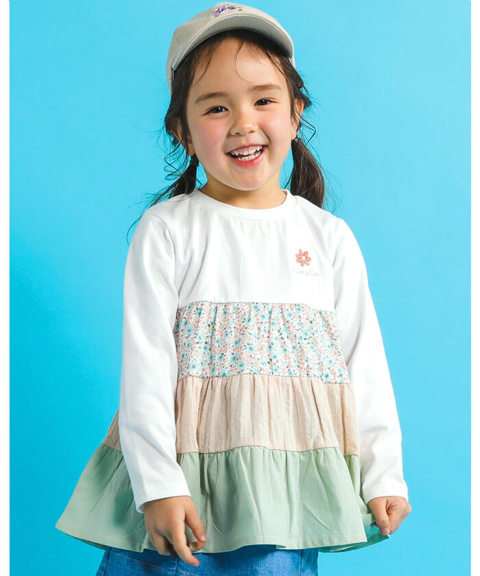 バレリーナ 刺繍 ロゴ 天竺 Tシャツ (80~130cm)(504599431) | スラップ