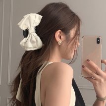 miniministore(ミニミニストア)/ビッグリボン ヘアクリップ レディース/オフホワイト