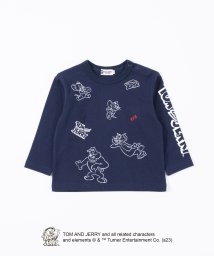 KP BOY(ケーピーボーイ)/KPBOY(ケーピーボーイ)【TOM＆JERRY/トムとジェリー】天竺長袖Ｔシャツ(90)/ネイビー