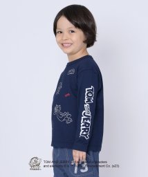 KP BOY(ケーピーボーイ)/KPBOY(ケーピーボーイ)【TOM＆JERRY/トムとジェリー】天竺長袖Ｔシャツ(100～130)/ネイビー