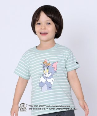 KP BOY/KPBOY(ケーピーボーイ)【TOM＆JERRY/トムとジェリー】天竺ボーダー半袖Ｔシャツ(100～130)/505154047