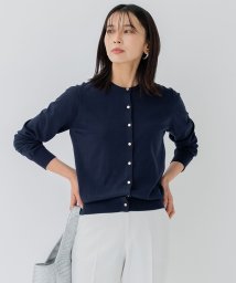 NIJYUSANKU（SMALL SIZE）(23区（小さいサイズ）)/【アンサンブル対応/洗える】プレミアム コットン カーディガン/ネイビー系