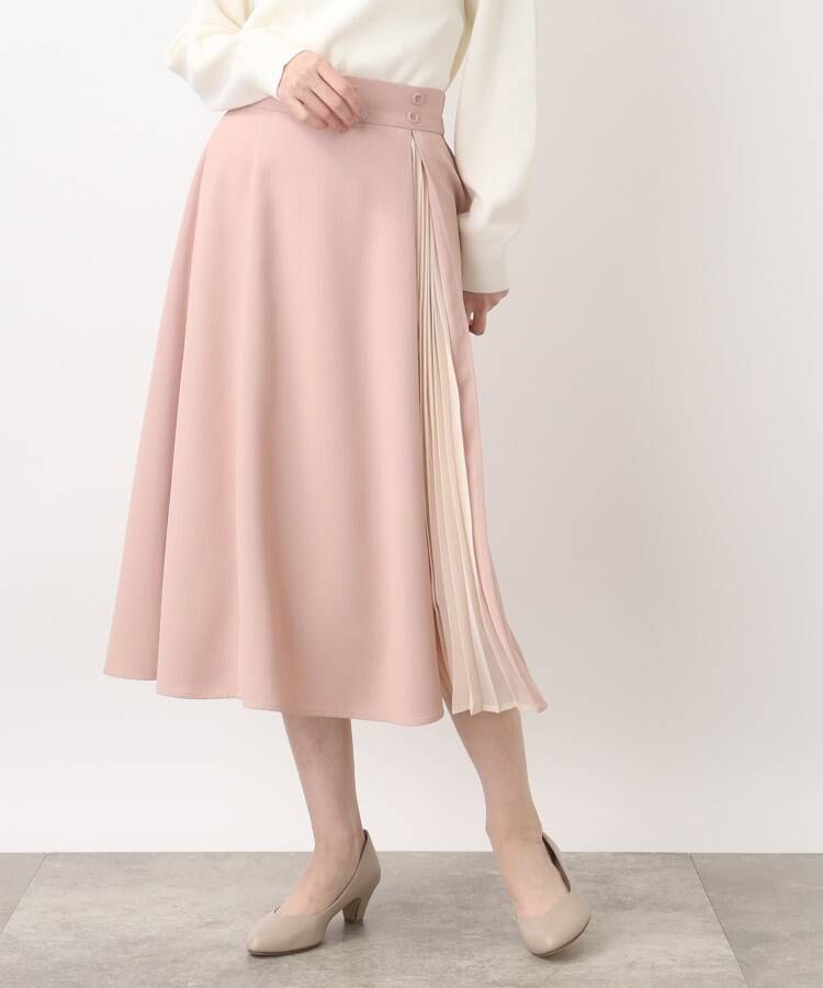 セール】軽やか春のサイドプリーツスカート(505154319) | グローブ