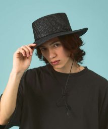 ABAHOUSE/【RUBEN/ルーベン】LONGBRIM BOATER HAT　/　ロングブリム/505146657